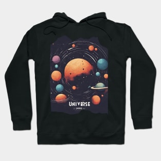 Celestial Odyssey Universe Outer Space Planets Hoodie